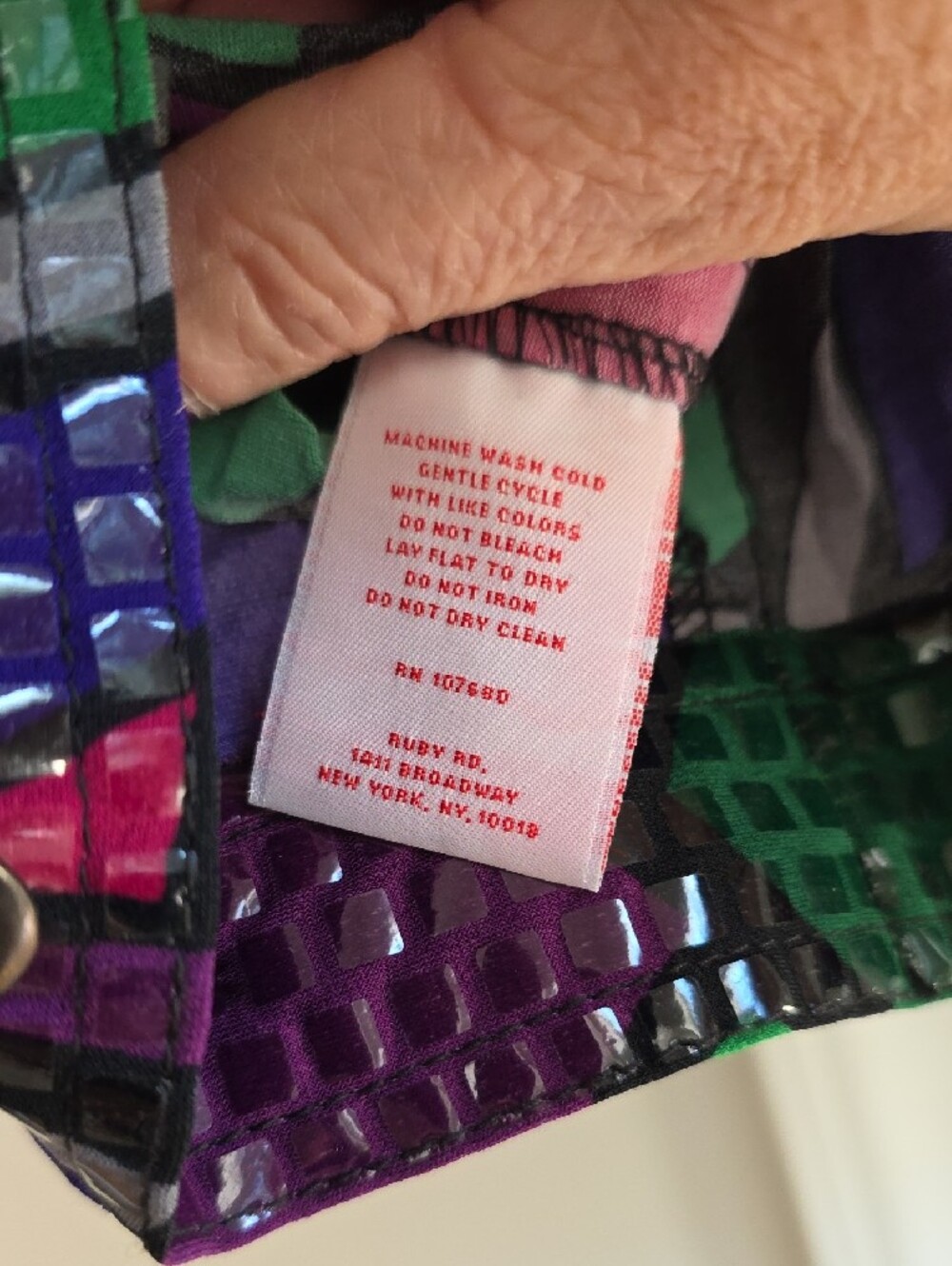 Ruby Rd. Retro Maximalist Sequin Patchwork Jacket in Purple, Pink, Green, Gray - Picture 6 of 7